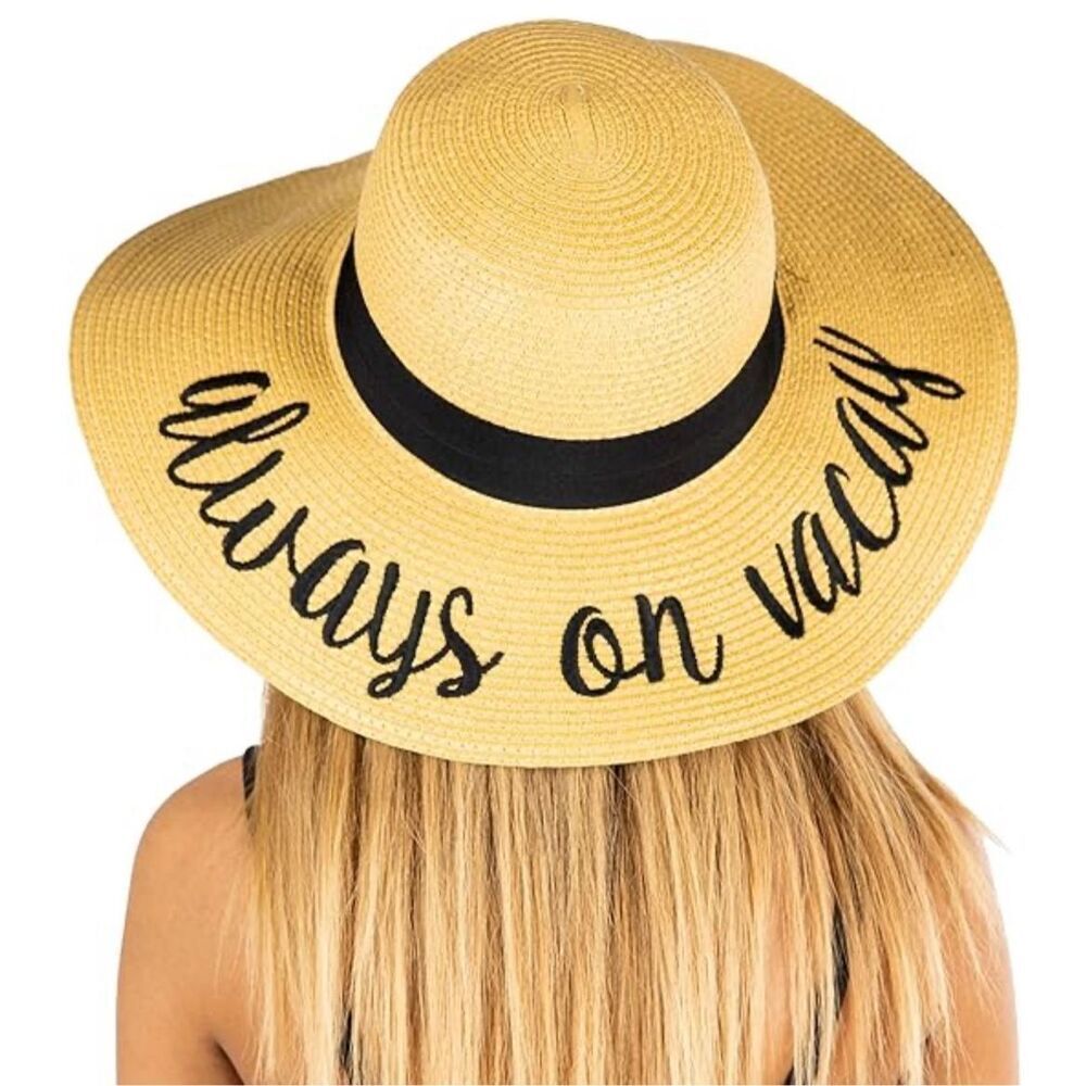 Always on Vacay sun hat. NWT